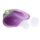 Maxbell Maxbell Refillable Empty Squeeze Pouch Lotion Squeezable Bag Bottle Eggplant