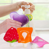 Maxbell Maxbell Refillable Empty Squeeze Pouch Lotion Squeezable Bag Bottle Eggplant