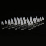 60 Pieces Mini Clear Glass Jars Vials Essential Oil DIY Decoration Bottles