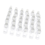 60 Pieces Mini Clear Glass Jars Vials Essential Oil DIY Decoration Bottles