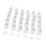 Maxbell 30 Pieces Mini Clear Glass Jars Essential Oil DIY Decoration Bottles 1ML