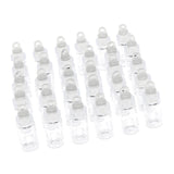 60 Pieces Mini Clear Glass Jars Vials Essential Oil DIY Decoration Bottles