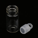 60 Pieces Mini Clear Glass Jars Vials Essential Oil DIY Decoration Bottles