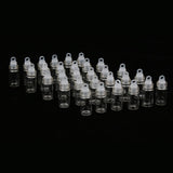 60 Pieces Mini Clear Glass Jars Vials Essential Oil DIY Decoration Bottles