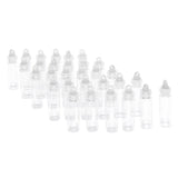 Maxbell 30 Pieces Mini Clear Glass Jars Essential Oil DIY Decoration Bottles 2ML