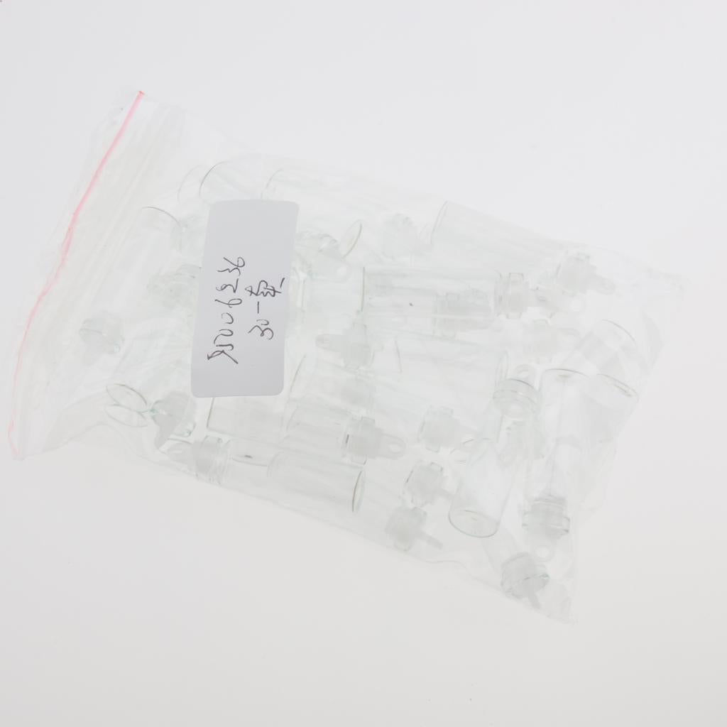 Maxbell Maxbell 30 Pieces Mini Clear Glass Jars Essential Oil DIY Decoration Bottles 2ML