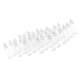 Maxbell 30 Pieces Mini Clear Glass Jars Essential Oil DIY Decoration Bottles 2ML