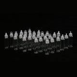 60 Pieces Mini Clear Glass Jars Vials Essential Oil DIY Decoration Bottles