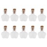 Maxbell 10pcs Mini Empty Glass Wishing Bottles Perfume Jars with Cork Stoppers 06