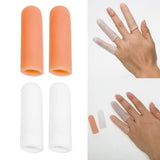 Maxbell Maxbell 2 Pairs Thumb Protectors Splint Silicone Finger Sleeves Caps Cover White