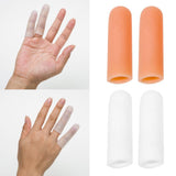 Maxbell Maxbell 2 Pairs Thumb Protectors Splint Silicone Finger Sleeves Caps Cover White