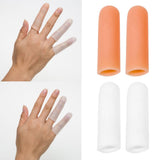 Maxbell Maxbell 2 Pairs Thumb Protectors Splint Silicone Finger Sleeves Caps Cover White