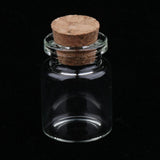 40Pcs 5+10ml Mini Cork Stoppers DIY Decoration Glass Bottle Wishing Vials