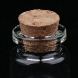 40Pcs 5+10ml Mini Cork Stoppers DIY Decoration Glass Bottle Wishing Vials