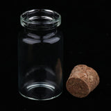 40Pcs 5+10ml Mini Cork Stoppers DIY Decoration Glass Bottle Wishing Vials
