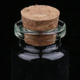 40Pcs 5+10ml Mini Cork Stoppers DIY Decoration Glass Bottle Wishing Vials