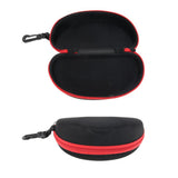 Maxbell Maxbell 2x Portable Zipper Spectacle Sunglass Eyeglass Case Box Storage Pouch Red