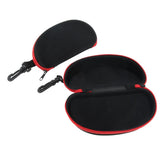 Maxbell Maxbell 2x Portable Zipper Spectacle Sunglass Eyeglass Case Box Storage Pouch Red