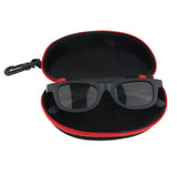 Maxbell Maxbell 2x Portable Zipper Spectacle Sunglass Eyeglass Case Box Storage Pouch Red