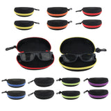 Maxbell Maxbell 2x Portable Zipper Spectacle Sunglass Eyeglass Case Box Storage Pouch Red