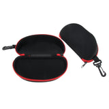 Maxbell Maxbell 2x Portable Zipper Spectacle Sunglass Eyeglass Case Box Storage Pouch Red