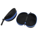 Maxbell Maxbell 2x Portable Zipper Spectacle Sunglass Eyeglass Case Box Storage Pouch Blue