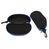 Maxbell Maxbell 2x Portable Zipper Spectacle Sunglass Eyeglass Case Box Storage Pouch Blue