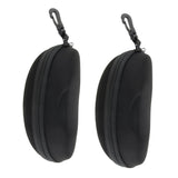 Maxbell Maxbell 2x Portable Zipper Spectacle Sunglass Eyeglass Case Box Storage Pouch Black