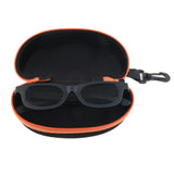 Maxbell Maxbell 2x Portable Zipper Spectacle Sunglass Eyeglass Case Box Storage Pouch Orange