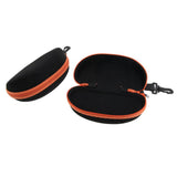Maxbell Maxbell 2x Portable Zipper Spectacle Sunglass Eyeglass Case Box Storage Pouch Orange
