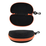 Maxbell Maxbell 2x Portable Zipper Spectacle Sunglass Eyeglass Case Box Storage Pouch Orange