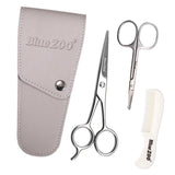 Maxbell Maxbell Nose Beard Mustache Scissors and Comb Set  for Men Women Care With Bag Gray