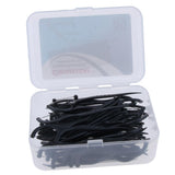 Maxbell Maxbell 50 Pieces Bamboo Charcoal Floss Flosser Toothpicks Stick Interdental Sticks