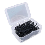 Maxbell Maxbell 50 Pieces Bamboo Charcoal Floss Flosser Toothpicks Stick Interdental Sticks