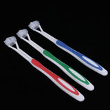 Maxbell Maxbell Pack of 3pcs, 3 Sided Deep Clean Whitening Soft Toothbrushes with 4 Brush Heads Replacement