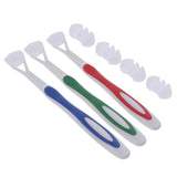 Maxbell Maxbell Pack of 3pcs, 3 Sided Deep Clean Whitening Soft Toothbrushes with 4 Brush Heads Replacement