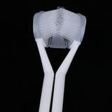 Maxbell Maxbell Pack of 3pcs, 3 Sided Deep Clean Whitening Soft Toothbrushes with 4 Brush Heads Replacement