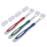 Maxbell Maxbell Pack of 3pcs, 3 Sided Deep Clean Whitening Soft Toothbrushes with 4 Brush Heads Replacement