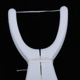 Maxbell Maxbell Reusable Interdental Brush Floss Holder Bar Wand with 30 Meter Floss White