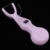 Maxbell Maxbell Reusable Interdental Brush Floss Holder Bar Wand with 30 Meter Floss Pink