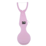 Maxbell Maxbell Reusable Interdental Brush Floss Holder Bar Wand with 30 Meter Floss Pink