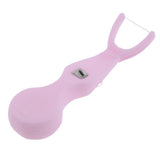 Maxbell Maxbell Reusable Interdental Brush Floss Holder Bar Wand with 30 Meter Floss Pink