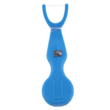 Maxbell Maxbell Reusable Interdental Brush Floss Holder Bar Wand with 30 Meter Floss Blue