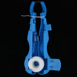 Maxbell Maxbell Reusable Interdental Brush Floss Holder Bar Wand with 30 Meter Floss Blue