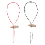 Maxbell Maxbell 2 Pcs Wooden Essential Oil Diffuser Necklace Aromatherapy Perfume Necklace