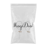 Maxbell Maxbell 2 Pcs Wooden Essential Oil Diffuser Necklace Aromatherapy Perfume Necklace