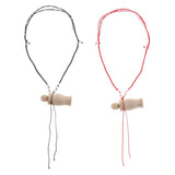 Maxbell Maxbell 2 Pcs Wooden Essential Oil Diffuser Necklace Aromatherapy Perfume Necklace