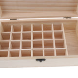 Maxbell Maxbell Essential Oil Box, Wooden Storage Case Organizer Holds 25 Bottles For Carrying or Displaying, Keeping Your Oils Safe