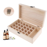 Maxbell Maxbell Essential Oil Box, Wooden Storage Case Organizer Holds 25 Bottles For Carrying or Displaying, Keeping Your Oils Safe