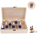 Maxbell Maxbell Essential Oil Box, Wooden Storage Case Organizer Holds 25 Bottles For Carrying or Displaying, Keeping Your Oils Safe